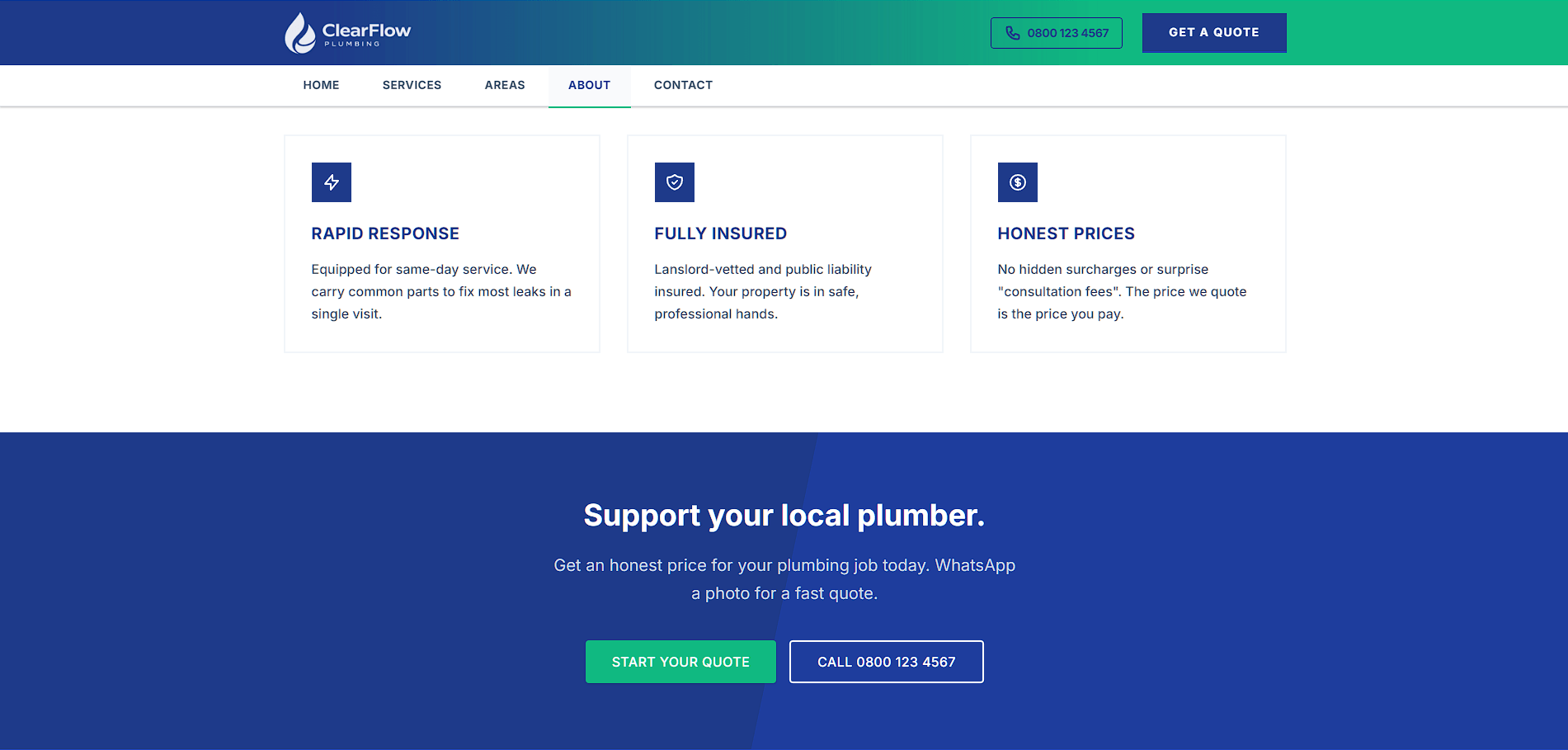ClearFlow Plumbing screenshot 2